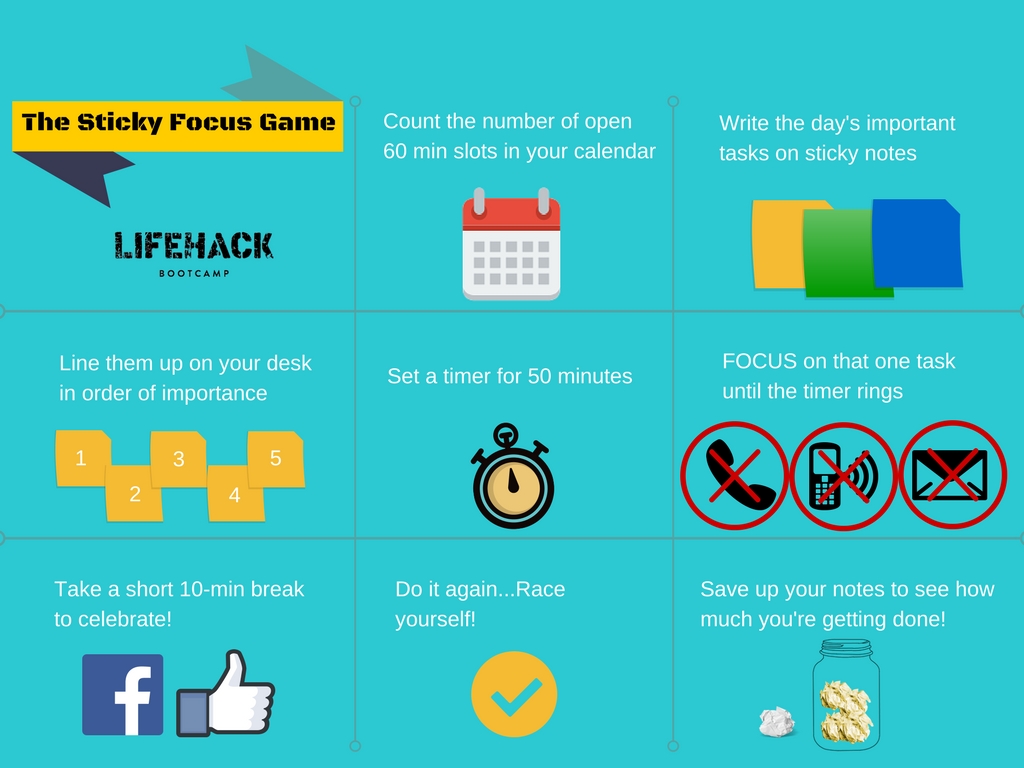 Work At Home Sticky Focus Game