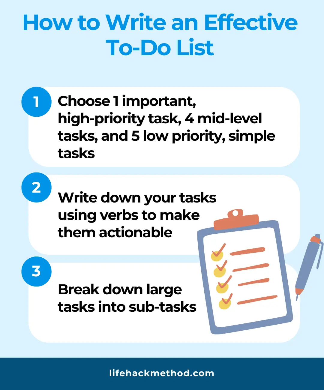 How to write effective to-do lists
