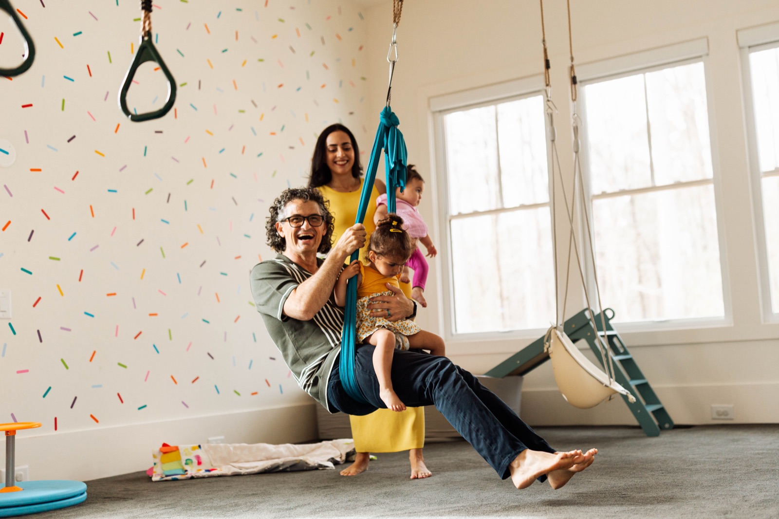 The Bentley family at home